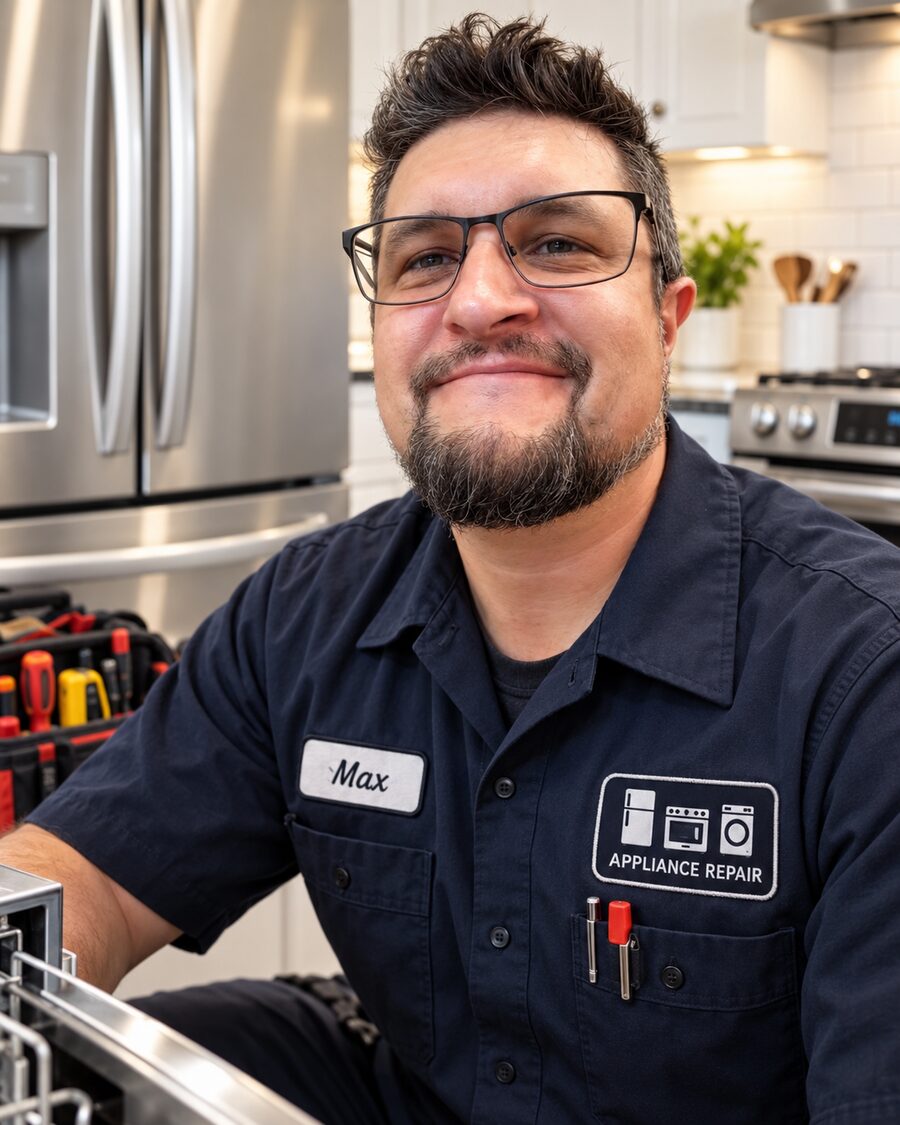 Max of MaxCo Services in his appliance repair uniform